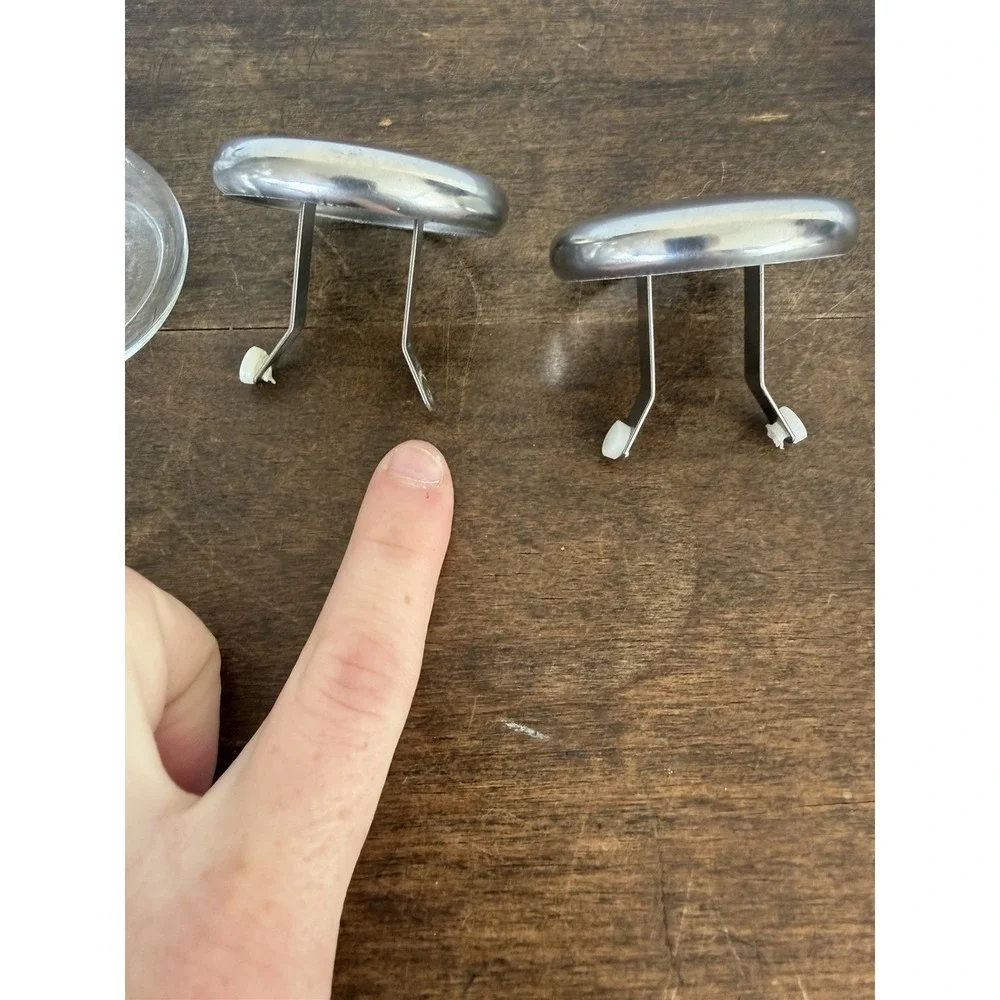 Vintage Mid-Century Nelson Cornelius Hourglass Bauhaus Salt & Pepper Shakers Set